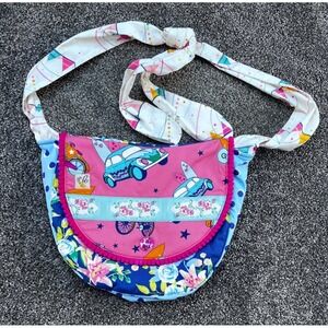 Girls Wildflowers Clothing‎ Best Day Ever Pink Cars Catchall bag 11" x 9"